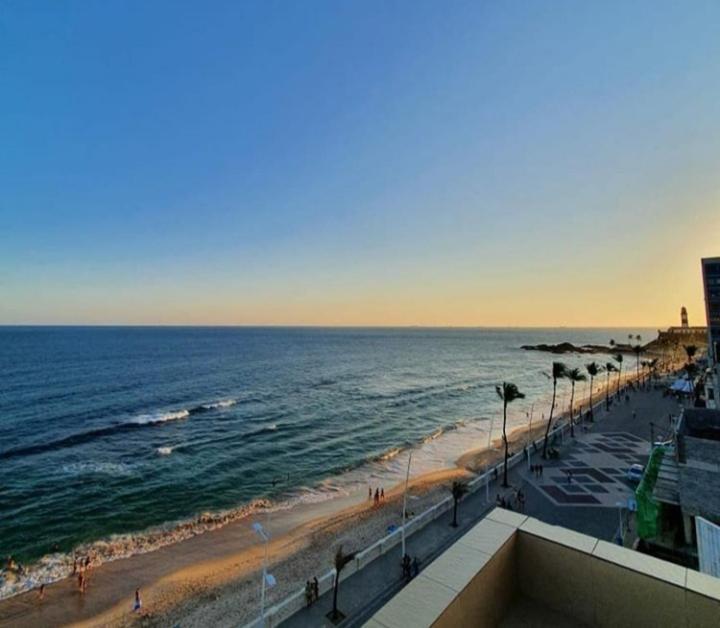 Belissimo Flat Direto Na Praia Da Barra - Flat Beira Mar No Circuito Do Carnaval Salvador Kültér fotó